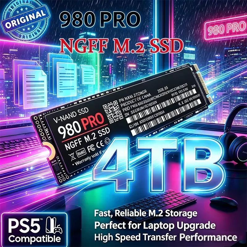 M.2 Nvme 4Tb Pcie 4.0 Ssd - 980 PRO NVMe M.2 2280 SSD,
