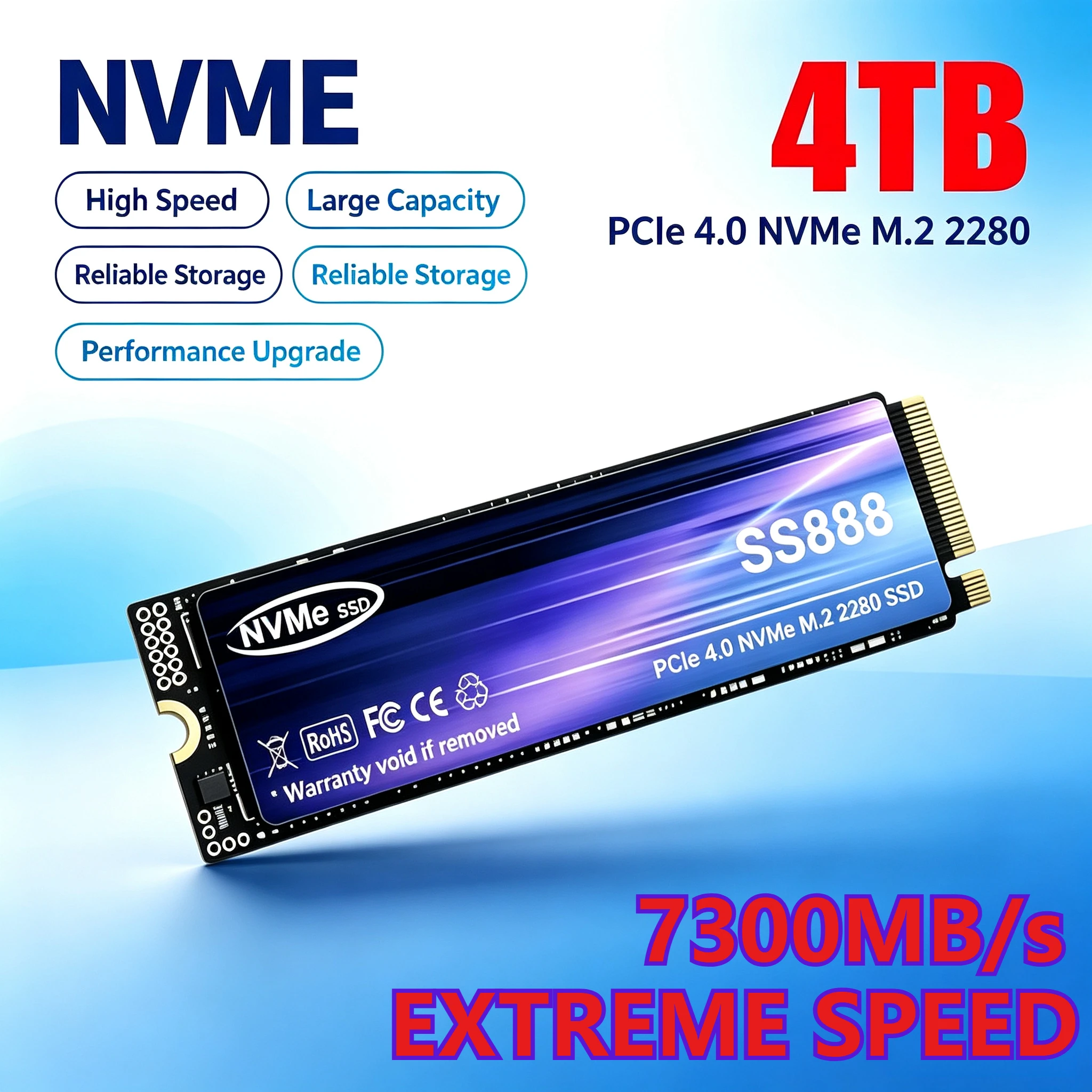M.2 Nvme 4Tb Pcie 4.0 Ssd - Yeni SS888 M.2 SSD Sabit Disk
